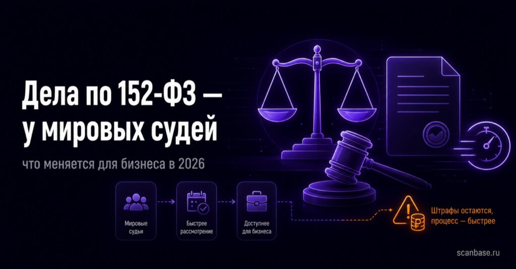 Дела по 152-ФЗ и мировые судьи с 2026 года: что изменилось для бизнеса
