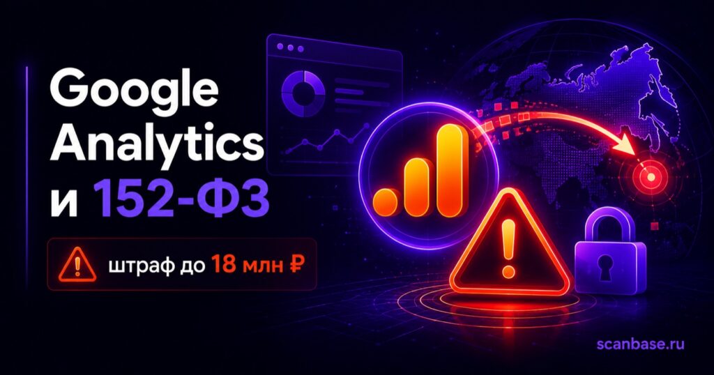 Google Analytics на российском сайте — нарушение 152-ФЗ, штраф до 18 млн ₽