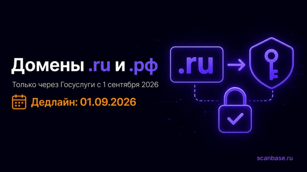 Регистрация доменов .ru через Госуслуги с 1 сентября 2026 — инструкция для владельцев сайтов
