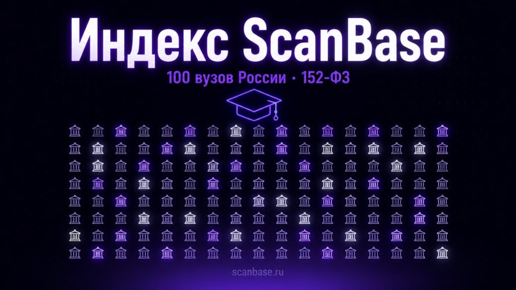 Индекс ScanBase: топ-100 вузов России и защита персональных данных абитуриентов
