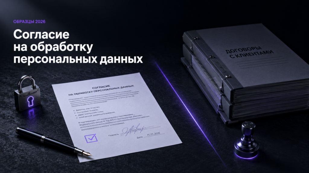 Согласие на обработку персональных данных: образцы 2026 для сайта, работника и ребёнка